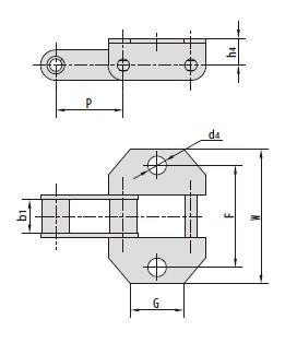 C type and CA type steel agricultural chain attachments-2