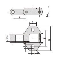 C type and CA type steel agricultural chain attachments-3