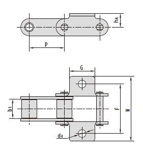 C type and CA type steel agricultural chain attachments-2