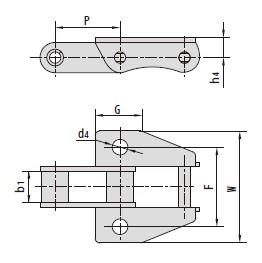 C type and CA type steel agricultural chain attachments-1