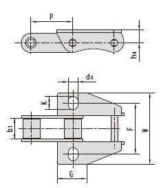 C type and CA type steel agricultural chain attachments-2