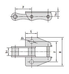 C type and CA type steel agricultural chain attachments-1