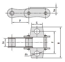 C type and CA type steel agricultural chain attachments-2