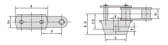 C type and CA type steel agricultural chain attachments-2