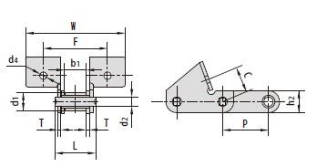 C type and CA type steel agricultural chain attachments-2