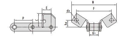 C type and CA type steel agricultural chain attachments-1