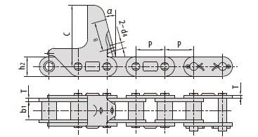 C type and CA type steel agricultural chain attachments-2