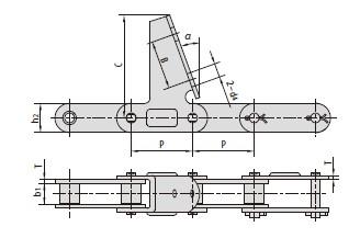 C type and CA type steel agricultural chain attachments-1