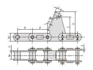 C type and CA type steel agricultural chain attachments-2