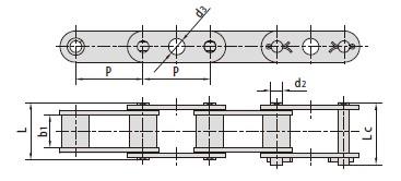 C type and CA type steel agricultural chain attachments-1