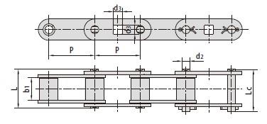 C type and CA type steel agricultural chain attachments-2