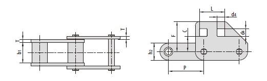 C type and CA type steel agricultural chain attachments-3