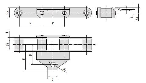 C type and CA type steel agricultural chain attachments-1