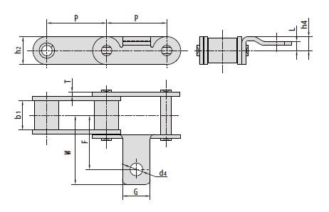 C type and CA type steel agricultural chain attachments-2