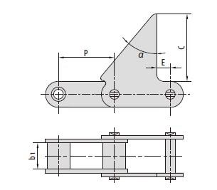 C type and CA type steel agricultural chain attachments-2