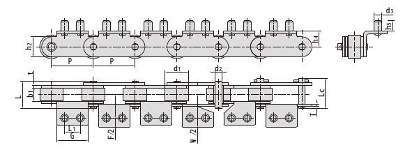 Conveyor chains for cold drink production-1