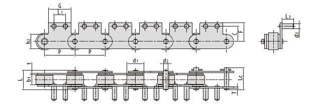 Conveyor chains for cold drink production-1