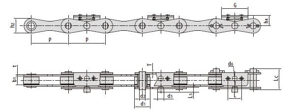 Conveyor chains for cold drink production-2