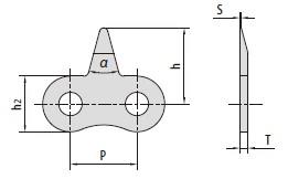 Stainless steel sharp top chains-3