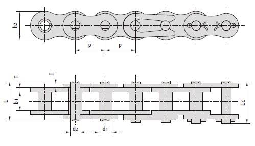 Rollerless hoisting chains