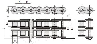 Rotary cultivator chains