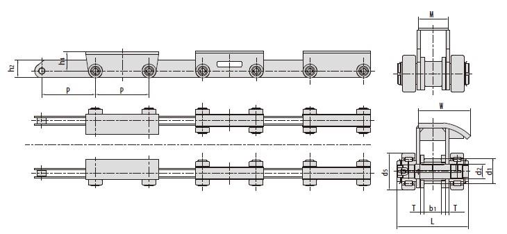 Conveyor chains for steel mill-2