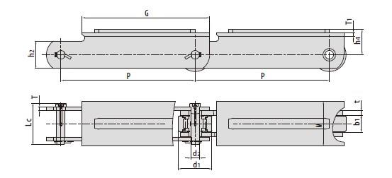 Conveyor chains for steel mill-1