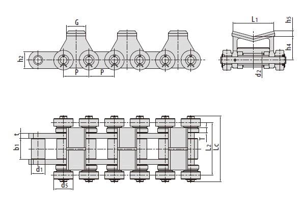 Conveyor chains for steel mill-1