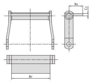 Welded-steel-type drag chains with attachments-1