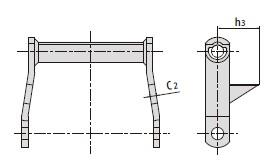 Welded-steel-type drag chains with attachments-1