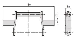 Welded-steel-type drag chains with attachments-2