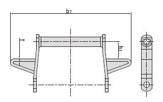 Welded-steel-type drag chains with attachments-3