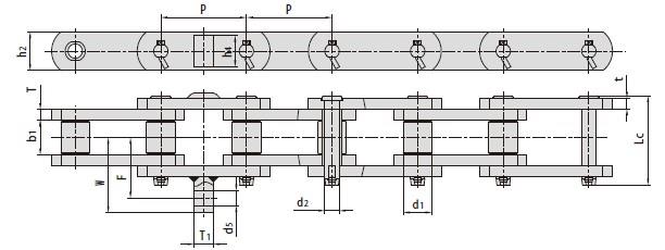 Conveyor chains for road construction machinery-1