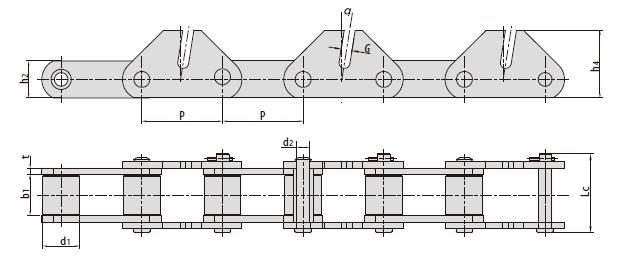 Conveyor chains for road construction machinery-2