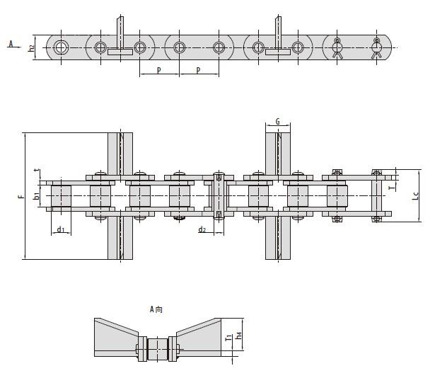 Conveyor chains for road construction machinery-1