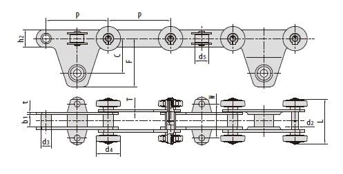 Conveyor chains for automobile production line-1