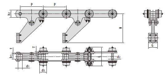 Conveyor chains for automobile production line-2