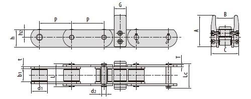 Conveyor chains for automobile production line