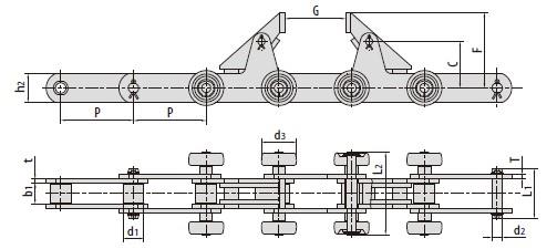 Conveyor chains for automobile production line-2