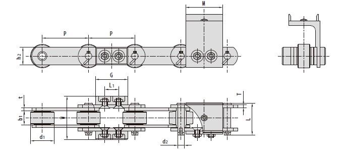 Conveyor chains for automobile production line-1