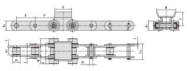 Conveyor chains for automobile production line-1