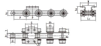 Conveyor chains for automobile production line-1