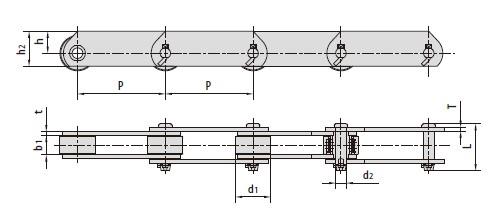 Conveyor chains for automobile production line-1