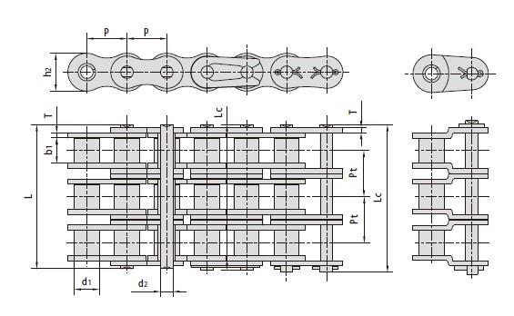 Short pitch precision roller chains