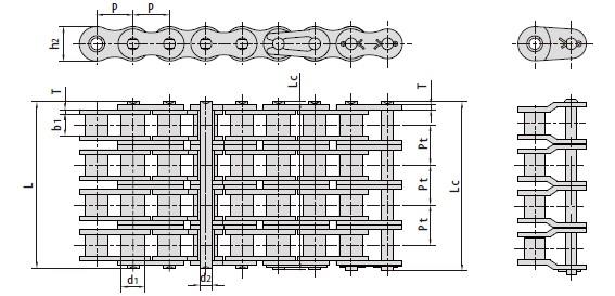 Short pitch precision roller chains