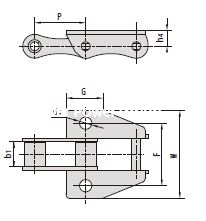 Agricultural Chain CA550K1 CA550K1F3 CA550F4K19F1 CA550K1F9 CA555K1