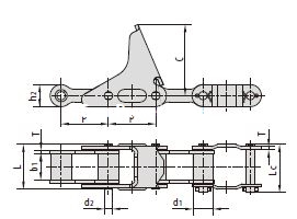 C Type And CA Agricultural Chain CA555F1 CA555F2 55VDF1-CPEF 55VF6-CPEF