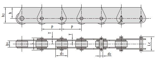 Conveyor Chains With Attachments P31.75F1 P63F10 P100F59 P100F285 P101.6F10 P101.6F178 P125F69 P125F71 P152F49 P150F86 P160F2 P160F44 P300F23 ME40F2-P-50.8 ME40F2-P-76.2 ME40F2-P-101.6 ME40F3-P-50.8 ME40F3-P-76.2 ME40F3-P-101.6 ME160F2-P-101.6 ME160F2-P-152.4 MT18F1-S-50 MT18F3-P-50 MT18F10-S-50 MT40F-P-50 MT28F1-P-63 MT40F1-P-63 MT80F2-P-63 MT40F3-P-80 MT40F-P-100 MT40F5-P-63 MT56F10-P-63 MT80F4-P-100 MT56F1-B-100 MT80F2-P-100 MT315F3-P-250