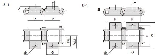 Engineering Steel Bush Chain Attachments S188 S856 S131 S150 S110 S111 S102B S102.5 S110F1 S111F1 S102.5A2F1 S856F3 S110F3 S188F6 S856F5