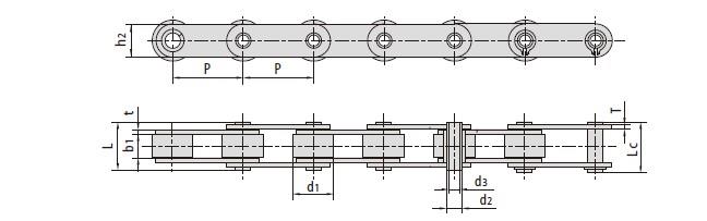 Hollow Pin Conveyor Chains HB100F7 HB100F9 HB100F10 HB100F11 HB100F13 HB100F14 HB100F18 HB100F19 HB100F20 HB125 HB127F1 HB150F1 HB152F3 HP40 HP50 HP50F4 HP50.8 HP76.2F7 HP76.2F9 HP100 HP100F1 HP101.6F1 HP101.6F2 HP101.6F6 HP101.6F8 HP130 HP152 HP152.4F1 HP152.4F4